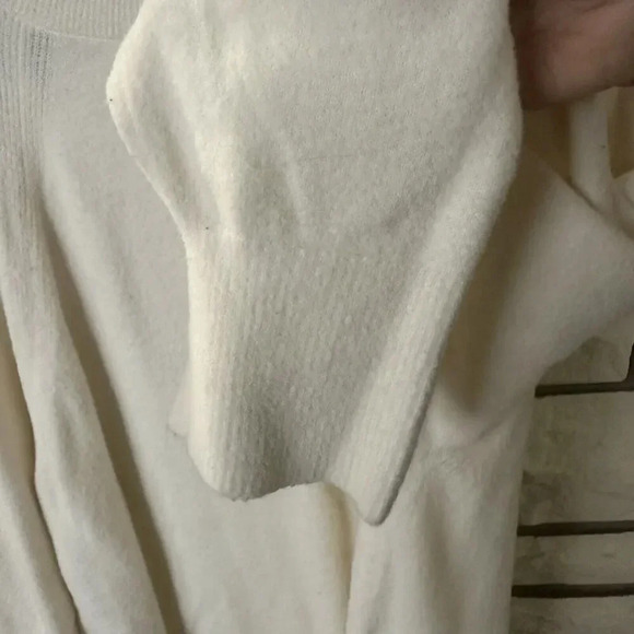 Encore by Idina Menzel Women's Top Sweater Sz XL Cowl Neck Cloud Ivory A550328 - Picture 3 of 8